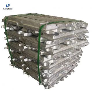 Aluminum Ingot A7 99.7% And A8 99.8% Aluminium Alloy Ingot Pure Metal 99.994% Aluminum Zinc Alloy Ingot