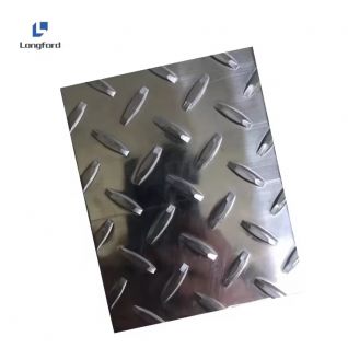 304 301 316 Stainless Steel Pattern Plate Anti Skid Diamond Tread Chequered Embossed Checkered Stainless Steel Sheet Plate